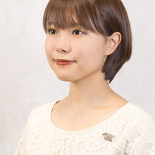 画像をギャラリービューアに読み込む, バッジ ラインストーン ブラウン ベージュ うりぼう いのしし 150787 メール便