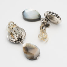 画像をギャラリービューアに読み込む, ファセットカットが美しい黒蝶貝のイヤリング