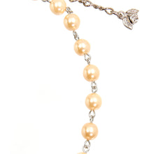 画像をギャラリービューアに読み込む, グラスパールとビジューボールを組み合わせたロングネックレス