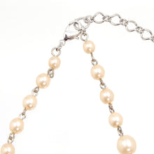 画像をギャラリービューアに読み込む, グラスパールとビジューボールを組み合わせたロングネックレス