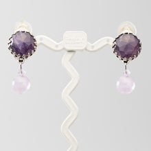 画像をギャラリービューアに読み込む, イヤリング アメシスト 天然石 パープル 薄紫 150856