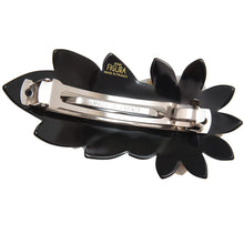 画像をギャラリービューアに読み込む, シェルとボヘミアングラス、淡水パールの組み合わせが華やかなヘアバレッタ