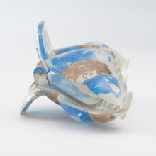 画像をギャラリービューアに読み込む, ヘアクリップ ローズ ラインストーン ホワイト ブルー ブラウン Lサイズ 150892