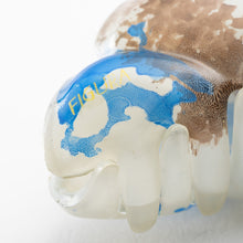 画像をギャラリービューアに読み込む, ヘアクリップ ローズ ラインストーン ホワイト ブルー ブラウン Lサイズ 150892