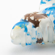 画像をギャラリービューアに読み込む, ヘアクリップ ローズ ラインストーン ホワイト ブルー ブラウン Sサイズ 150893