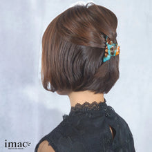 画像をギャラリービューアに読み込む, ヘアクリップ ローズ ラインストーン ブラウン ブルー Sサイズ 134147