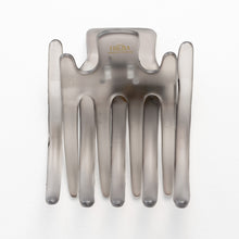 Load image into Gallery viewer, ヘアクリップ スターリリー ラインストーン グレー イエロー フラワー 150898