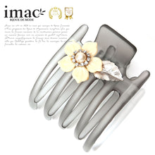 画像をギャラリービューアに読み込む, ボヘミアングラスの花モチーフをあしらったクリップ「スターリリー」