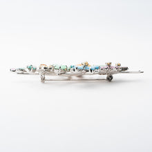 画像をギャラリービューアに読み込む, ブローチ ラインストーン ボヘミアングラス パール フラワー パステルカラー 150954