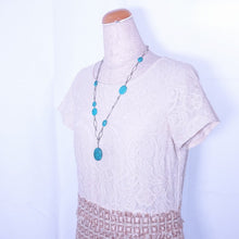 Load image into Gallery viewer, ネックレス ターコイズ 天然石 オーバル ペンダント 2WAY 150966