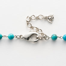 画像をギャラリービューアに読み込む, ネックレス ターコイズ 天然石 オーバル レクタングル ロング 150967