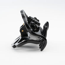 画像をギャラリービューアに読み込む, ヘアクリップ ガーデン ボヘミアングラス フラワー ブラック S 150995