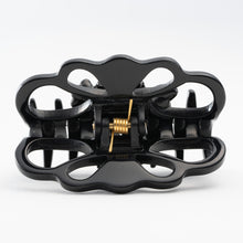 画像をギャラリービューアに読み込む, ヘアクリップ ガーデン ボヘミアングラス フラワー ブラック S 150995