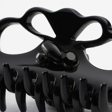 画像をギャラリービューアに読み込む, ヘアクリップ ガーデン ボヘミアングラス フラワー ブラック S 150995