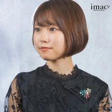 画像をギャラリービューアに読み込む, ブローチ ラインストーン フラワー パステルカラー 150997 メール便