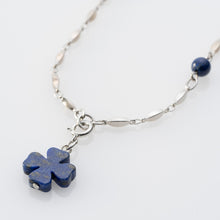画像をギャラリービューアに読み込む, ネックレス ラピスラズリ 天然石 フラワー ペンダント 2WAY 151040