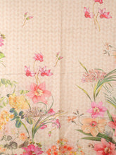 画像をギャラリービューアに読み込む, スカーフ コットン リネン レーヨン ベージュ ピンク イエロー 水仙 151041