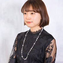 画像をギャラリービューアに読み込む, ネックレス ボヘミアングラス クリアカラー ロング 151056