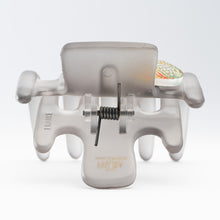 画像をギャラリービューアに読み込む, ヘアクリップ スターリリー ボヘミアングラス グレー グリーン 葉 151062