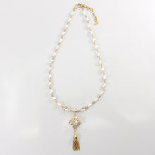 画像をギャラリービューアに読み込む, 【AKB48柏木由紀さん着用】ネックレス ラインストーン パール クリアカラー ホワイト 153011
