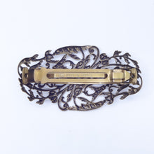 画像をギャラリービューアに読み込む, ヘアバレッタ レースメタル ブロンズ 葉 142650