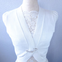 画像をギャラリービューアに読み込む, ブローチ ラインストーン フラワー バタフライ パール クリア ホワイト 137710 メール便