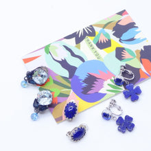 画像をギャラリービューアに読み込む, イヤリング ラピスラズリ 天然石 ブルー オーバル 146775