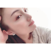 画像をギャラリービューアに読み込む, ネックレス&イヤリングセット ラインストーン パール クリアカラー ホワイト 149850 147849