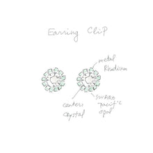 画像をギャラリービューアに読み込む, 大粒のラインストーンが美しく輝くイヤリング
