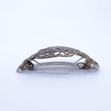 画像をギャラリービューアに読み込む, ヘアバレッタ レースメタル ブロンズ 葉 142650