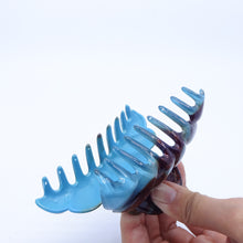 画像をギャラリービューアに読み込む, ヘアクリップ ローズ ラインストーン ブラウン ブルー Lサイズ 134148