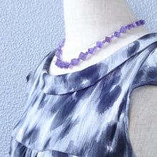 画像をギャラリービューアに読み込む, ネックレス アメシスト パープル キューブ ショート 150537