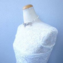 画像をギャラリービューアに読み込む, スワロフスキークリスタルのきらめきとパールの輝きが美しいチョーカー