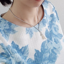 画像をギャラリービューアに読み込む, 【バチェラー・ジャパン出演者着用】ネックレス ラインストーン パール クリアカラー 123714