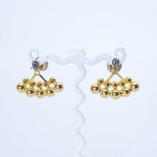 画像をギャラリービューアに読み込む, 【Wakanaさん着用】ピアス 2WAY ラインストーン パール クリアカラー ホワイト 146083