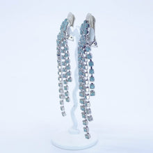 Load image into Gallery viewer, ネックレス&イヤリングセット ラインストーン パステルグリーン 129148 129149