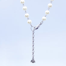 画像をギャラリービューアに読み込む, スワロフスキークリスタルのきらめきとパールの輝きが美しいチョーカー