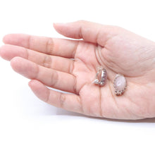 Load image into Gallery viewer, イヤリング ムーンストーン 天然石 ピンク オーバル 150810 メール便
