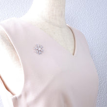 画像をギャラリービューアに読み込む, バッジ ラインストーン スノー クリアカラー 141498 メール便