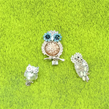 画像をギャラリービューアに読み込む, ふくろうモチーフのブローチ