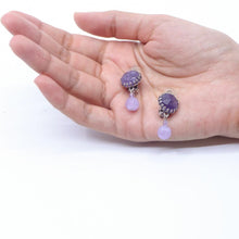 画像をギャラリービューアに読み込む, イヤリング アメシスト 天然石 パープル 薄紫 150856