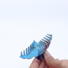 画像をギャラリービューアに読み込む, ヘアクリップ ローズ ラインストーン ブラウン ブルー Sサイズ 134147