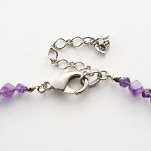 画像をギャラリービューアに読み込む, ネックレス アメシスト パープル キューブ ショート 150537