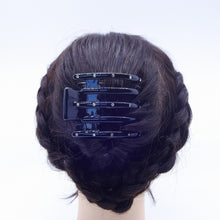 画像をギャラリービューアに読み込む, ヘアクリップ スターリリー ラインストーン ブラウン ブルー 134226