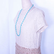 画像をギャラリービューアに読み込む, ネックレス ターコイズ 天然石 ファセット ラウンド ロング 150295