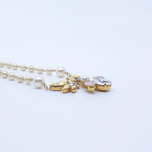 画像をギャラリービューアに読み込む, スワロフスキークリスタルのきらめきとパールの輝きが美しいネックレス