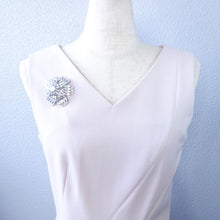画像をギャラリービューアに読み込む, ブローチ ラインストーン ホワイト 129979