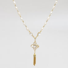 画像をギャラリービューアに読み込む, 【AKB48柏木由紀さん着用】ネックレス ラインストーン パール クリアカラー ホワイト 153011