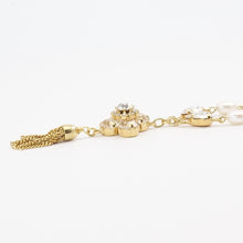 画像をギャラリービューアに読み込む, 【AKB48柏木由紀さん着用】ネックレス ラインストーン パール クリアカラー ホワイト 153011