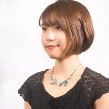 画像をギャラリービューアに読み込む, ネックレス ラインストーン ボヘミアングラス ブルー グリーン クリアカラー とんぼ 132393